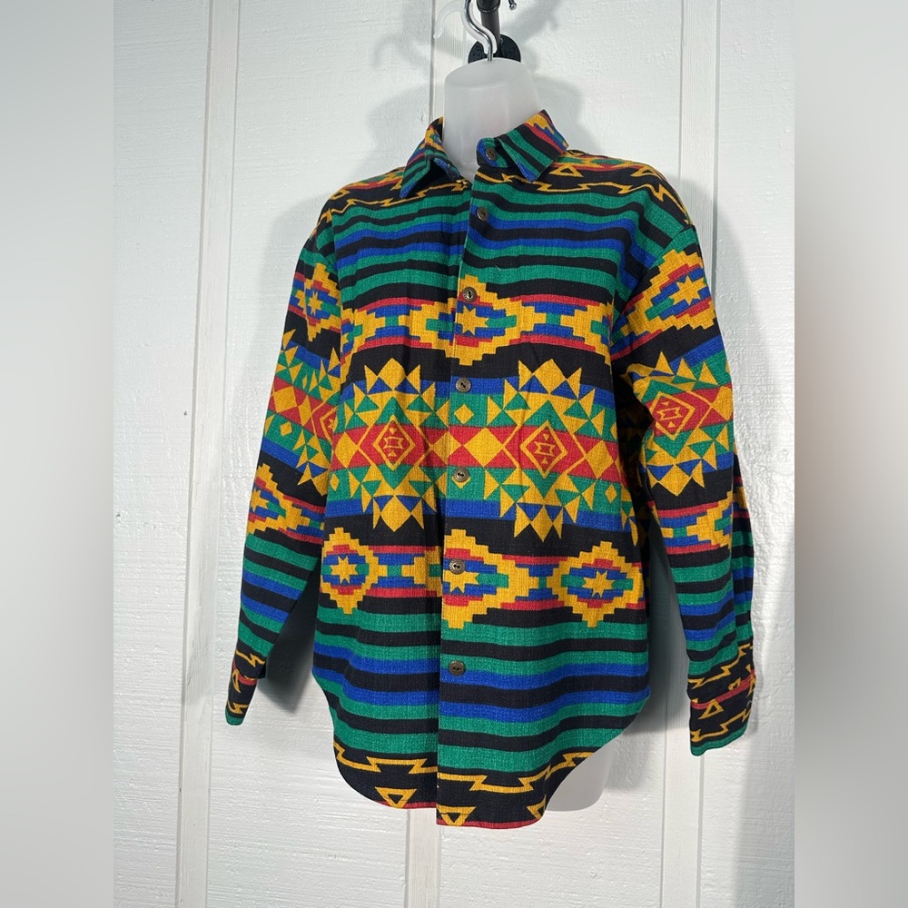 Pine Cove Vintage Southwest Button Down Top Size Small EUC